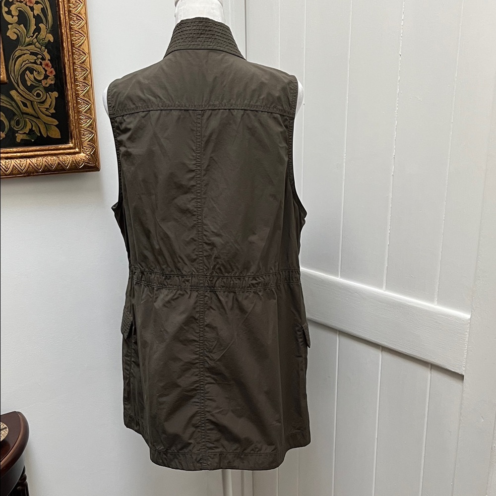 Eileen Fisher Olive Green Utility Vest - Picture 8 of 12